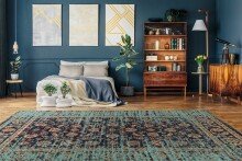 Teppich >Charme< in Multi / Blau - 290x200 (LxB)