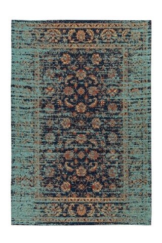 Teppich >Charme< in Multi / Blau - 150x80 (LxB)