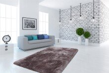 Teppich >Cosy< in Silber, 100% Polyester -...