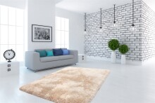Teppich >Cosy< in Champagner, 100% Polyester - 170x120cm (LxB)
