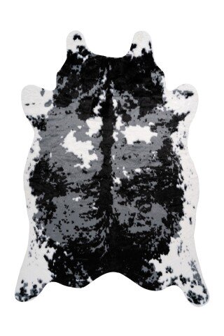 Teppich >Desert< in Schwarz / Weiß, 100% Polyester - 230x160cm (LxB)