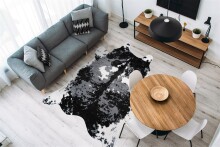 Teppich >Desert< in Schwarz / Weiß, 100%...