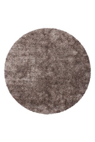 Teppich >Diamond< in Taupe, 100% Polyester - 120x120cm (LxB)