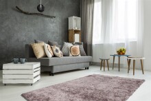 Teppich >Diamond< in Taupe, 100% Polyester - 170x120cm (LxB)