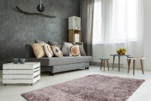 Teppich >Diamond< in Taupe, 100% Polyester -...