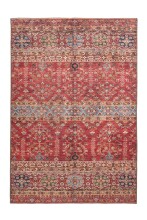 Teppich >Faye< in Multi / Rot, 100% Polyester -...
