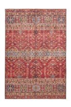Teppich >Faye< in Multi / Rot, 100% Polyester -...