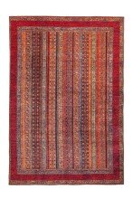 Teppich >Faye< in Multi / Rot, 100% Polyester -...