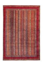 Teppich >Faye< in Multi / Rot, 100% Polyester -...