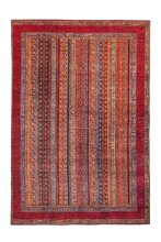Teppich >Faye< in Multi / Rot, 100% Polyester -...
