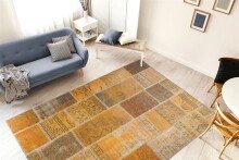 Teppich >Faye< in Gold, 100% Polyester - 290x190cm...