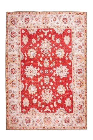 Teppich >Faye< in Rot, 100% Polyester - 290x190cm (LxB)
