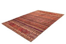 Teppich >Faye< in Multi / Rot, 100% Polyester - 150x75cm (LxB)