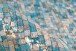 Teppich >Finish< in Türkis / Gold, 100% Leder - 170x120cm (LxB)