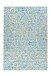 Teppich >Finish< in Türkis / Gold, 100% Leder - 170x120cm (LxB)