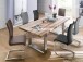 Esszimmerstuhl >Muvo II< (2er Set) aus Echtleder - 43x103x52cm (BxHxT)
