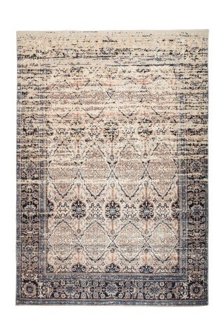 Teppich >Galaxy< in Beige / Blau, 100% Polyester - 150x80cm (LxB)