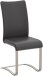 Esszimmerstuhl >Muvo II< (2er Set) in Schwarz aus Echtleder - 43x103x52 (BxHxT)
