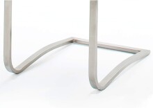 Esszimmerstuhl >Muvo II< (2er Set) in Braun aus Echtleder - 43x103x52cm (BxHxT)