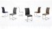 Esszimmerstuhl >Muvo II< (2er Set) in Braun aus Echtleder - 43x103x52cm (BxHxT)