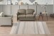 Teppich >Gene< in Creme / Blau, 100% Polypropylen - 170x120cm (LxB)