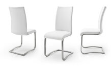 Esszimmerstuhl >Muvo II< (2er Set) in cremeweiß - 43x103x52 (BxHxT)