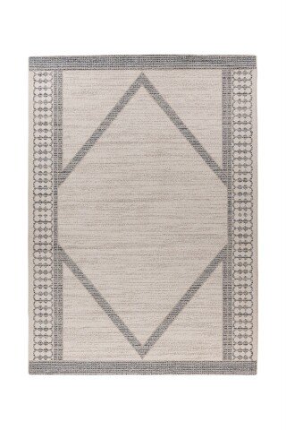 Teppich >Gene< in Beige / Blau, 100% Polypropylen - 170x120cm (LxB)