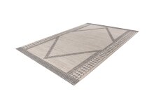 Teppich >Gene< in Beige / Blau, 100% Polypropylen - 150x80cm (LxB)
