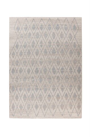 Teppich >Gene< in Beige / Blau, 100% Polypropylen - 170x120cm (LxB)