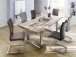Esszimmerstuhl >Muvo II< (2er Set) in Cappuccino - 43x103x52 (BxHxT)