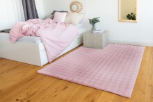 Teppich >Hailey< in Rosa, 100% Polyester - 150x80cm (LxB)