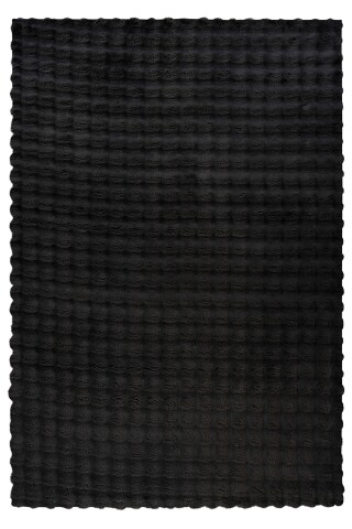 Teppich >Hailey< in Schwarz, 100% Polyester - 150x80cm (LxB)