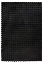 Teppich >Hailey< in Schwarz, 100% Polyester -...