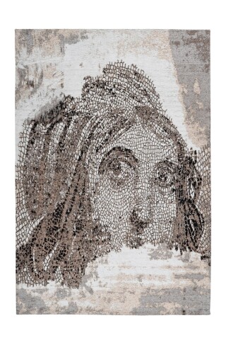 Teppich >Iglesia< in Taupe, 85% Baumwolle / 15% Polyester - 150x80cm (LxB)