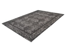 Teppich >Iglesia< in Grau / Schwarz - 170x120 (LxB)