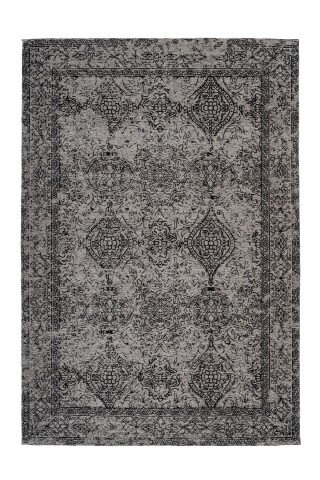 Teppich >Iglesia< in Grau / Schwarz - 290x200 (LxB)