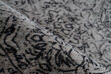 Teppich >Iglesia< in Grau / Schwarz - 290x200 (LxB)