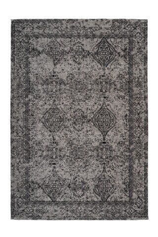 Teppich >Iglesia< in Grau / Schwarz - 150x80 (LxB)