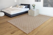 Teppich >Imala< in Beige, 100% Polyester - 230x160cm (LxB)
