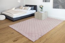 Teppich >Imala< in Rosa, 100% Polyester - 160x120cm (LxB)