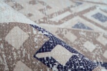 Teppich >Indiana< in Multi / Blau, 75% Baumwolle / 25% Polyester - 170x120 (LxB)