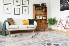 Teppich >Indiana< in Multi / Blau, 75% Baumwolle /...