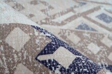 Teppich >Indiana< in Multi / Blau, 75% Baumwolle / 25% Polyester - 170x120 (LxB)