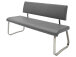 Sitzbank >Muvo I< in grau aus Metall - 155x86x59cm (BxHxT)