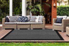Teppich >Indonesia< in Silber, 100% Polypropylen - 150x80cm (LxB)