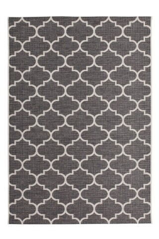 Teppich >Indonesia< in Grau, 100% Polypropylen - 230x80cm (LxB)