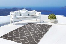 Teppich >Indonesia< in Grau, 100% Polypropylen - 230x80cm (LxB)