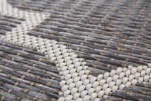Teppich >Indonesia< in Grau, 100% Polypropylen - 230x80cm (LxB)