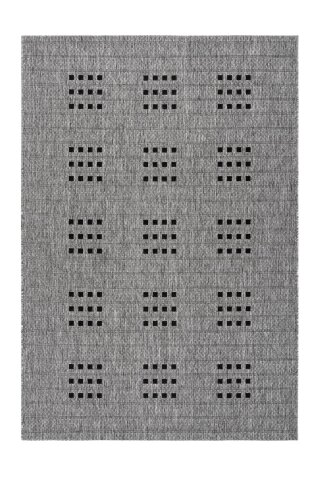 Teppich >Indonesia< in Silber, 100% Polypropylen - 150x80cm (LxB)