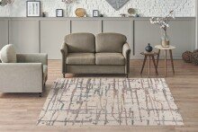 Teppich >Jaka< in Creme / Multi, 100% Polyester - 170x120cm (LxB)